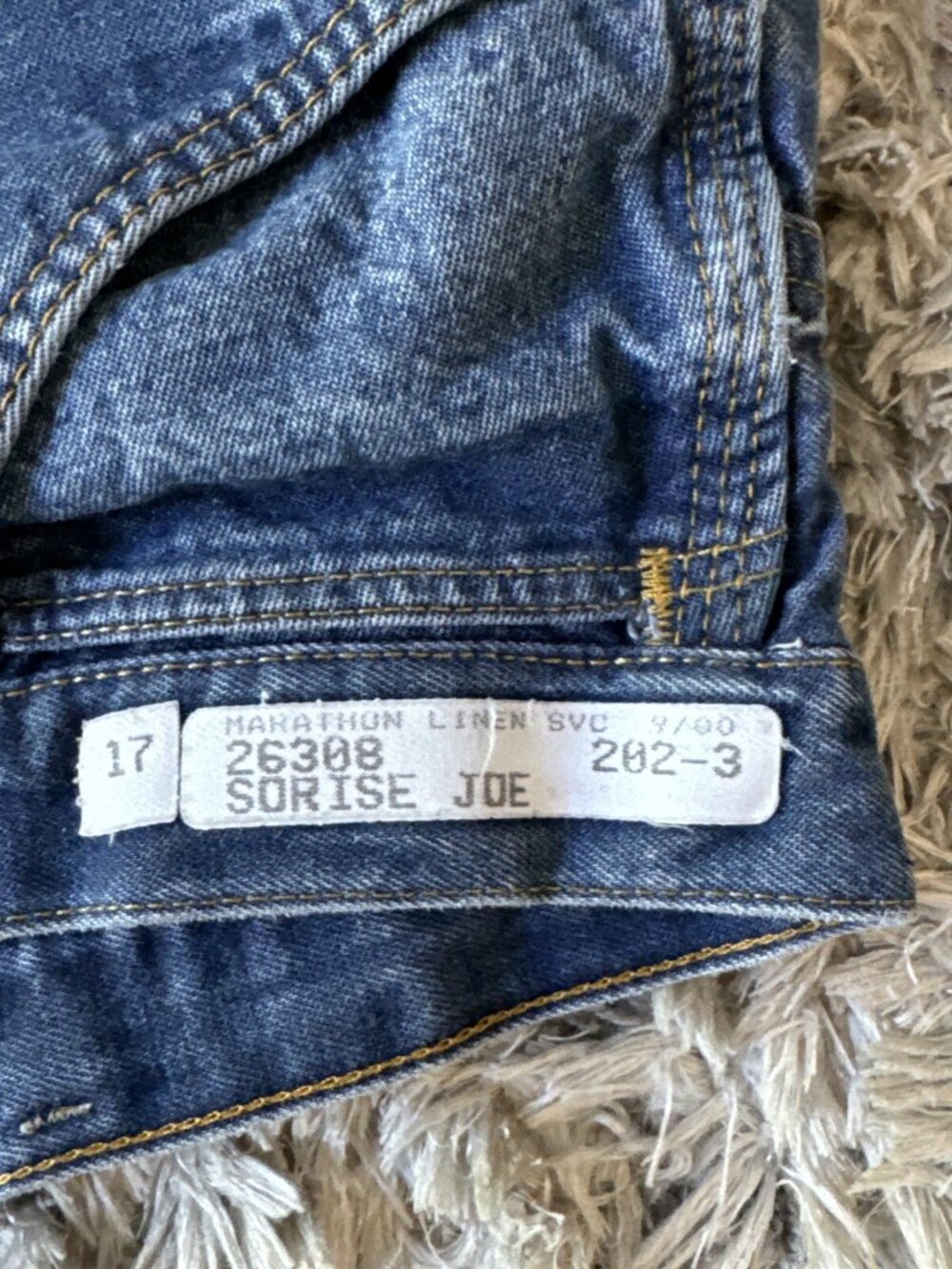 Big Ben Blue Big Ben Jeans Denim Straight Wrangler Carpenter Usa Sz 38X29 - Picture 7 of 8